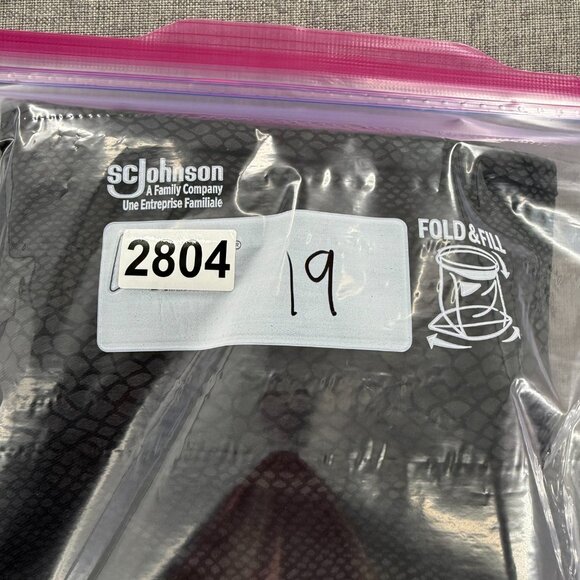 NEW! YMI Collection Skinny Pants Charcoal Snakeskin Print Large Cotton Blend - Picture 15 of 15